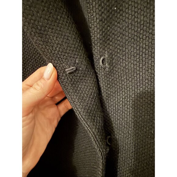 Eileen Fisher Women's Black Wool Blazer Style Waist Jacket Plus Size 1X [jb] - Picture 4 of 6